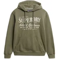 Superdry for man. M2014246A Outdoor Supply Co Relaxed Hood green (S), Casual, Cotton, Long sleeve