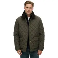 Superdry for man. M5012270A Quilted Estate Coach Jacket green (M), Casual, Recycled Polister, Sustainable