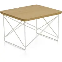 Vitra Eames occasional table ltr -sivupöytä kastanja / valkoinen