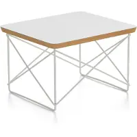 Vitra Eames occasional table ltr -sivupöytä valkoinen laminaatti / valkoinen