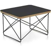 Vitra Eames occasional table ltr -sivupöytä musta laminaatti / musta