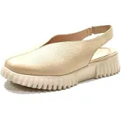 Wonders for woman. A-4411_5078_1050 Flexfly 11 Beige Leather Sandals (39), Flat, None, Casual