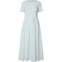 Selected Slfhannah Regular Ss Ankle Dress B - Blue - 40