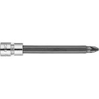 GRUPA TOPEX PZ2-ruuvimeisselin kärki 1/4" hylsyssä, pitkä, 87 mm
