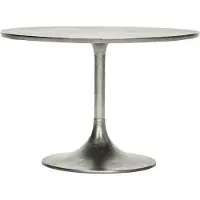 House Doctor Side Table, Hdpan, Silver Finish - Silver - 40X 61CM