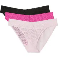 Calvin Klein Low Rise Bikini 3Pk - Pink - L