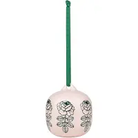 Marimekko Vihkiruusu Ornament 7X7Cm - Pink - ONE SIZE