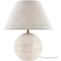 Globen Lighting Castello 35 pöytälamppu Beige travertiini