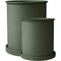 DBKD Plant pot -ruukku large 2-pakkaus Vihreä