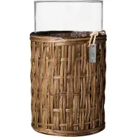 ERNST Vase With Basket - Brown - ONE SIZE