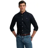 Superdry for man. M4011100A Navy Blue Preppy Oxford Shirt (M), Casual, Cotton, Classic, Long sleeve