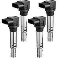 Vevor -sytytyspuolapaketti, 4 kpl, yhteensopiva Audi A1, A3, Seat Alhambra, Altea, Cordoba, Ibiza, Leon, Toledo, Volkswagen Golf, Polo, Tiguan, Vento -mallien kanssa, Audi 1.4T 1.8T 1.6L, Volkswagen 1.