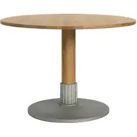 Design House Stockholm Tock Pöytä Ø110 - Ruokapöydät & Baaripöydät Hiekkavalettu Alumiini Tammi - 3541-8400