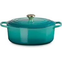 Le Creuset Signature ovaali pata 6,3 l Bleu Riviera