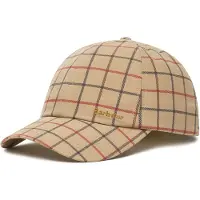Barbour Lippalakki 'Mackworth' beige / tummanharmaa / punainen / burgundin punainen