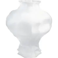Hein Studio Ammonit Vaasi 30 Cm Frosted White - Maljakot Käsinpuhallettu Lasi Huurteisen valkoinen - 1540