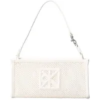Calvin Klein Emblem Mesh Convertible Pouch - White - ONE SIZE
