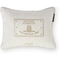 Lexington Beige/White Striped Organic Cotton 40X30 Pillow - Cream - 30X40