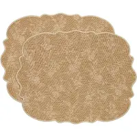 Decotique Gia pöytätabletit, kukkakuosi, 35 x 45 cm, 2 kpl, beige