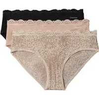 Calvin Klein Hipster 3Pk - Beige - S