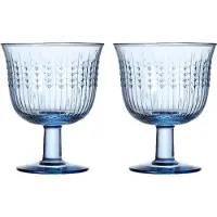 Rörstrand Swedish Grace jalallinen lasi 25 cl 2-pakkaus, sininen