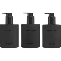 Blomus Kirei lasipullot seinätelineellä 3-pack Smoke, asennetaan ruuveilla
