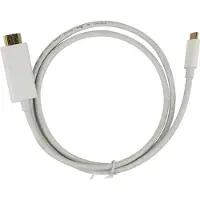 Deltaco – USB-C - HDMI cable, 4K UHD, gold plated, 1m, white (USBC-HDMI-1010A)