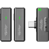 Dacota Platinum langaton lavalier-mikrofonijärjestelmä, USB-C, musta