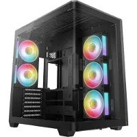 DeepCool CG590U 5F, Tower, PC, Musta, ITX, mikro ATX, ATX, Akryylinitriilibutadieenistyreeni (ABS), SPCC, Karkaistu lasi, Multi (R-CG590U-BKAGA5-G)