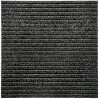 Heymat Zen Ovimatto 45x45 Cm Straight Grey - Kynnysmatot Pet Harmaa - 1303