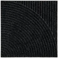 Heymat Zen Ovimatto 45x45 Cm Vertical & Circular Black - Kynnysmatot Pet Musta - 1202