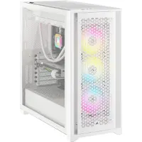 Corsair iCUE 5000D RGB AIRFLOW -miditornikotelo ikkunalla, valkoinen