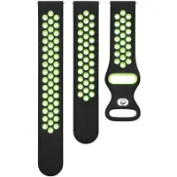 Triacle Sport ranneke Universal 20 mm, musta/vihreä (n)