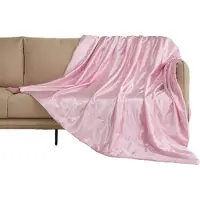 Sonstige Verlage Pehmeä kaksipuolinen torkkupeitto päiväpeite Premium 220x240 cm vaaleanpunainen, 220x240 cm