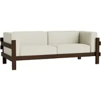 Normann Copenhagen Kube sohva Ruskealakattu mänty - kangas Remix 223 Beige, 220 cm