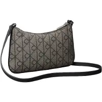 Calvin Klein Olkalaukku 'Emblem Convertible' beige / musta