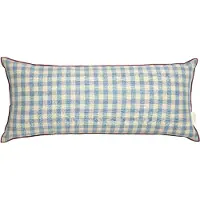 Decotique Outline Check Tyyny 30x70 Cm - Koristetyynyt & Suojukset Puuvilla Sininen - 7340149805740