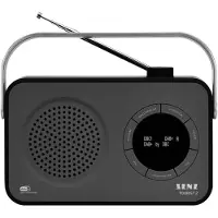 Senz Tourist 2 radio FM/DAB+, musta