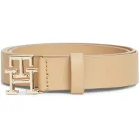 Tommy Hilfiger Vyö 'TH Monogram Plaque Buckle' beige