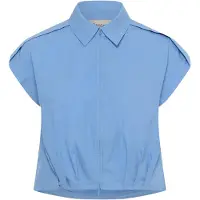 My Essential Wardrobe Mwsunna Sleeveless Shirt - Blue - 42