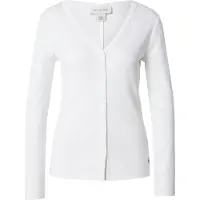 Calvin Klein Jeans Ls Heritage Label Button Ft Top - White - XXS