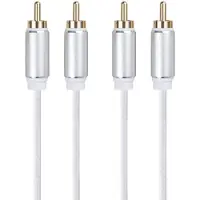 Dacota Platinum RCA stereokaapeli uros-uros 5M, valkoinen