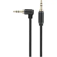 Dacota Platinum Mini jack -kaapeli uros-uros Angle 1,5M, musta