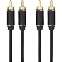 Dacota Platinum RCA stereokaapeli uros-uros 1,5M, musta