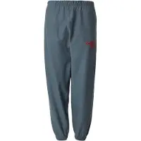 Calvin Klein Housut 'Logo Embroidery Cuffed' savunsininen / punainen