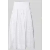 Ralph Lauren Emb 80/2 Mw Ctn Pw-Wvn-Skirt - White - 40