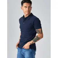 TeeShoppen Paita ' Muscle Polo ' laivastonsininen