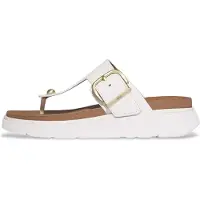 FitFlop for woman. B1H-194 Leather sandals Gen FF Buckle white (36), Flat, None, Casual