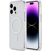 ESTUFF iPhone 15 Pro BERLIN magneettinen hybridisuojakuori, läpinäkyvä