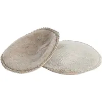 Smallstuff Breast Feeding Pads L, Dia. 17 Cm., Meriono Wool, Light Nature Melange - Grey - M